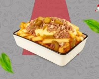 Frites cheddar lardon